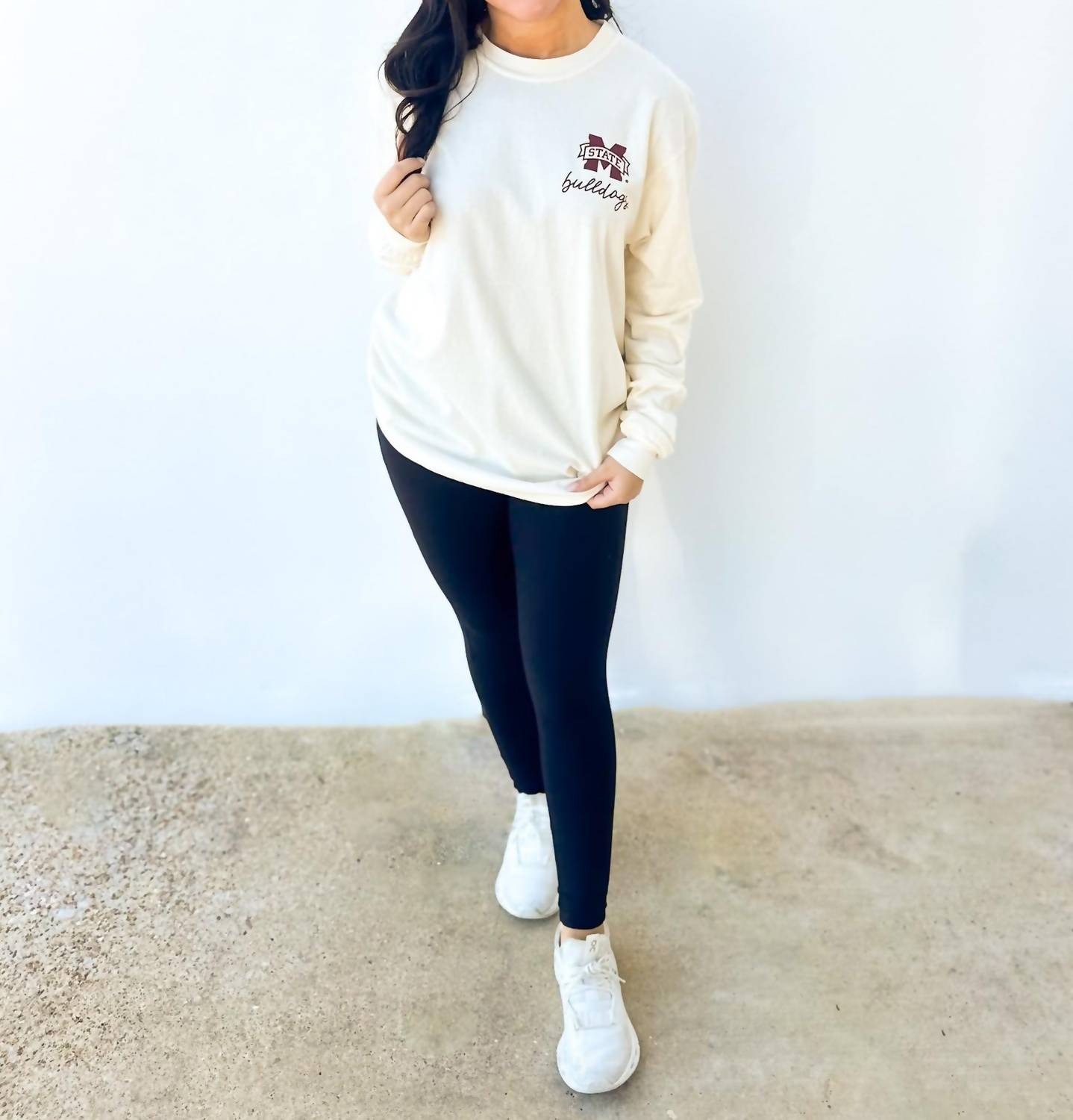 Image One - Mississippi State Bulldogs Coquette Campus Tee