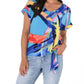 Frank Lyman - Short Sleeve Abstract Print Top