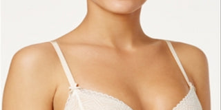 Heidi by Heidi Klum Women's Smooth Marl Lace T-Shirt Bra Beige Size 38D