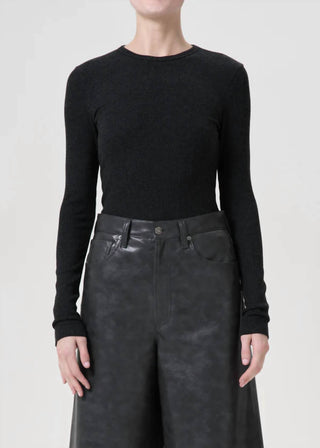 Agolde - Delphi Slim Ribbed Tee