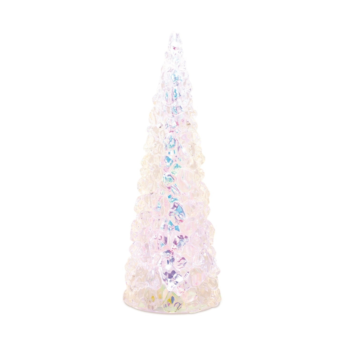 Iridescent LED Pine Tree 13.5"H