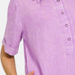 Trendsi - Zenana Washed Linen Raw Hem Dress with Pockets
