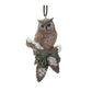 Snowy Cardinal Bird and Owl Ornament (Set of 12)