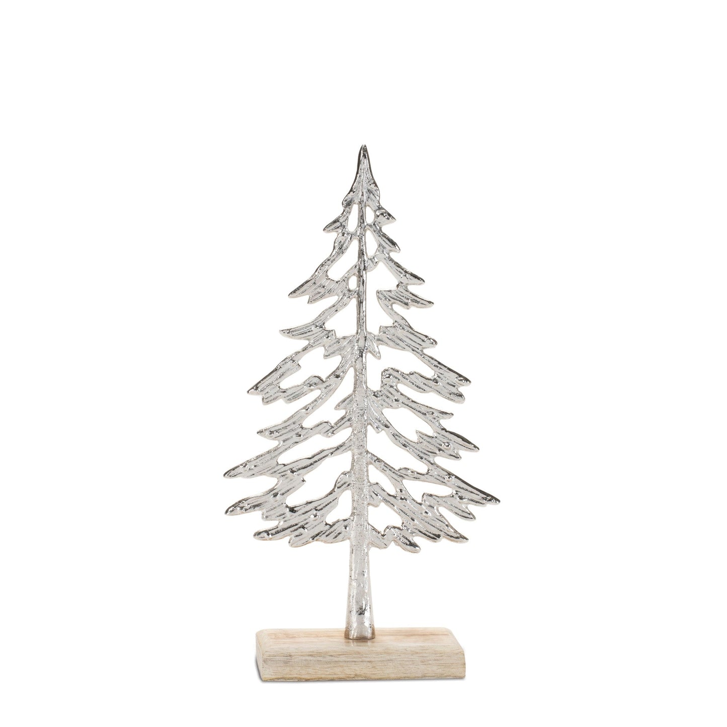 Metal Tree with Wood Base (Set - 2)