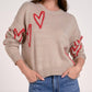 Elan - Rosen Hearts Crewneck Sweater