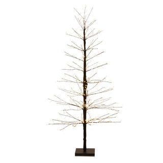 Black LED Twig Tree 5'H
