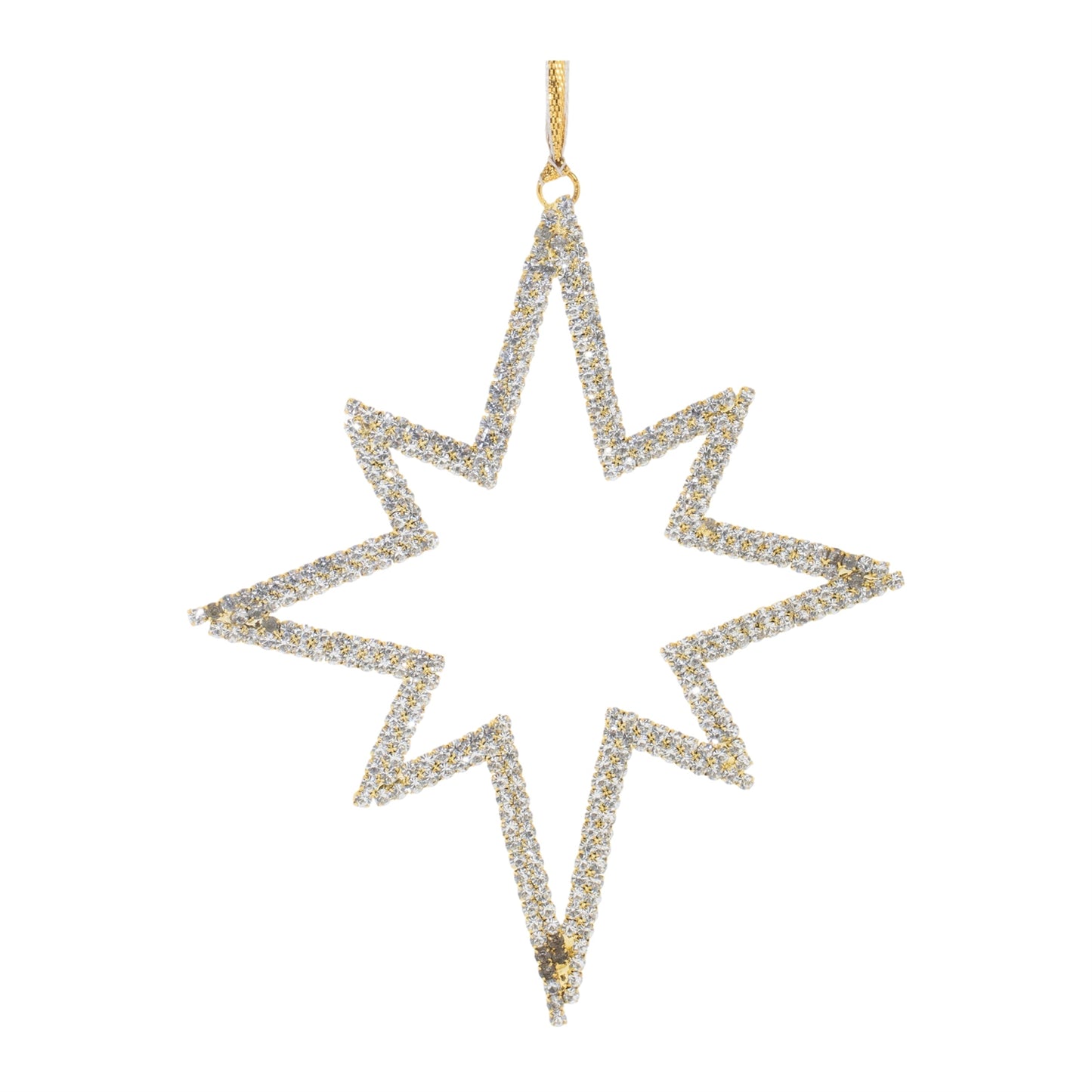 Jeweled Metal Star Ornament (Set of 12)