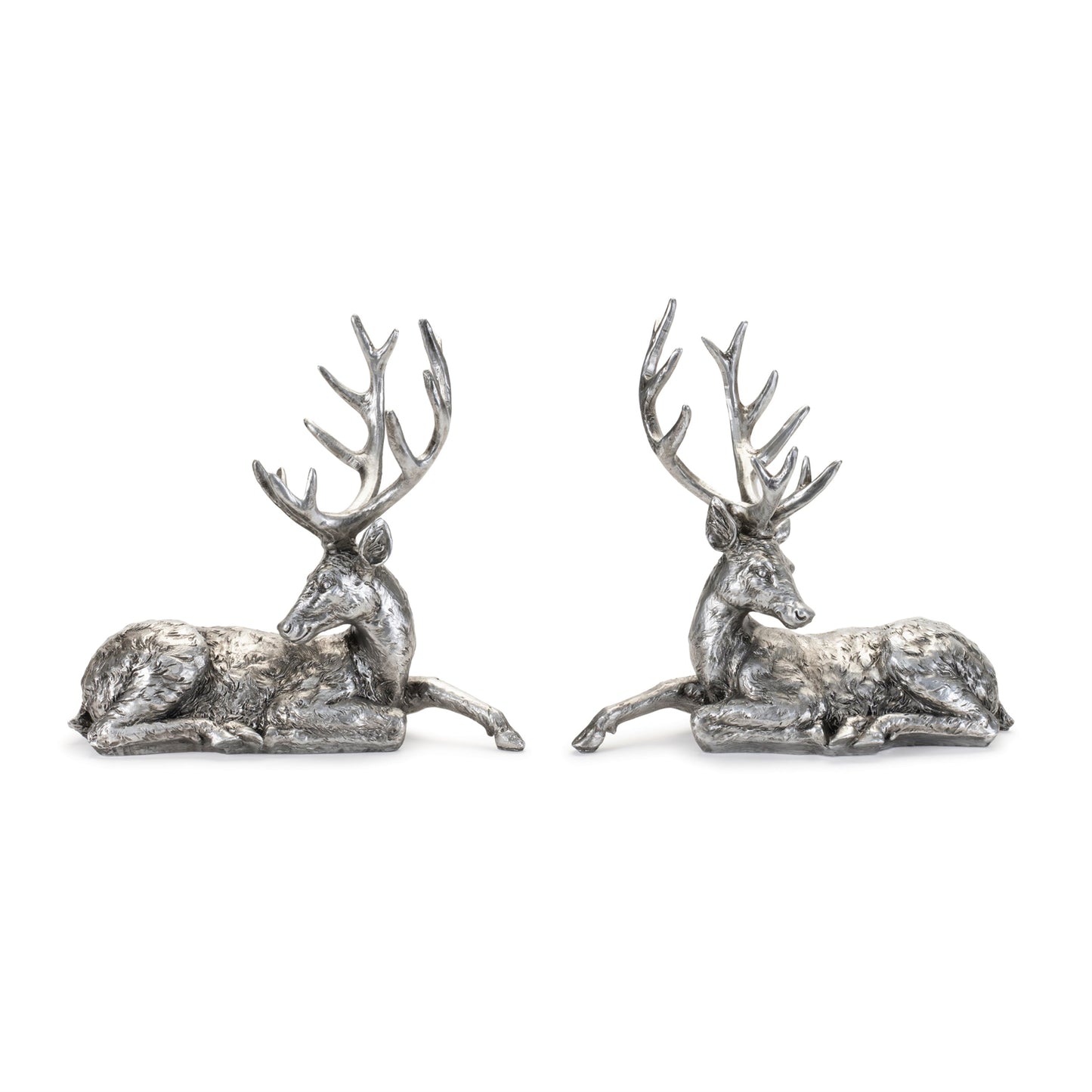 Metallic Deer Statue (Set of 2)