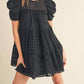 &Merci - Keri Eyelet Babydoll Mini Dress