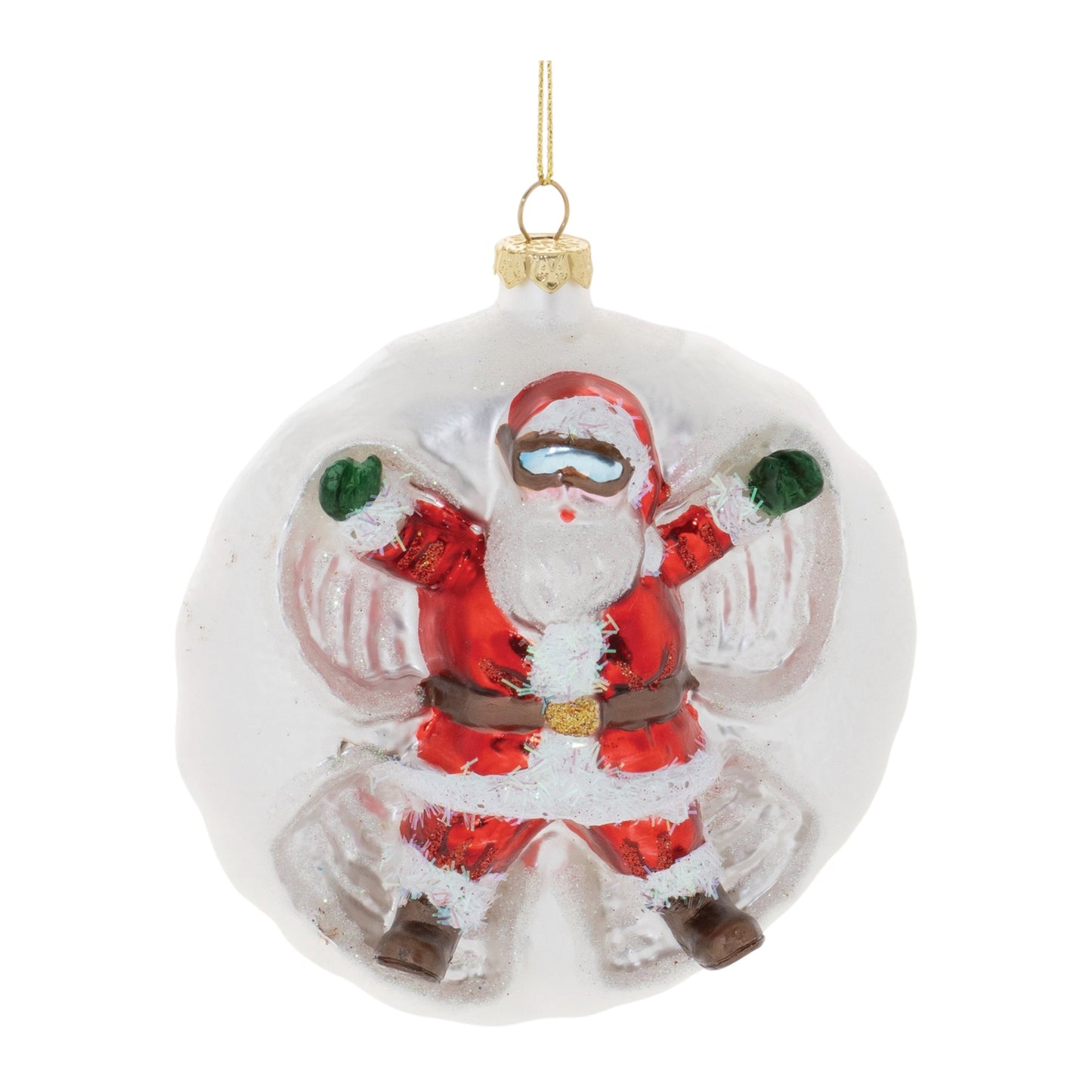 Santa Snow Angel Ball Ornament (Set of 6)