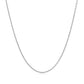 14k White Gold Round Cable Link Chain 1.1mm