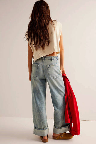 Free People - Palmer Cuffed Jeans