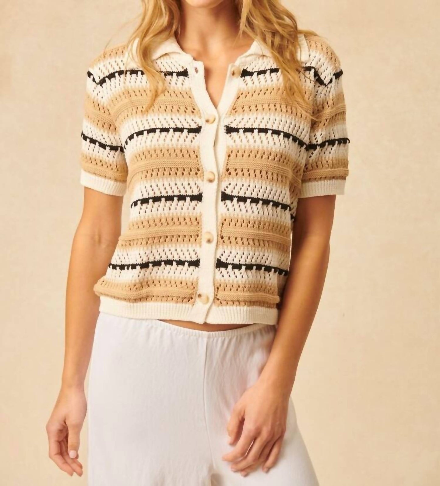 John + Jenn - Makai Short Sleeve Cardigan