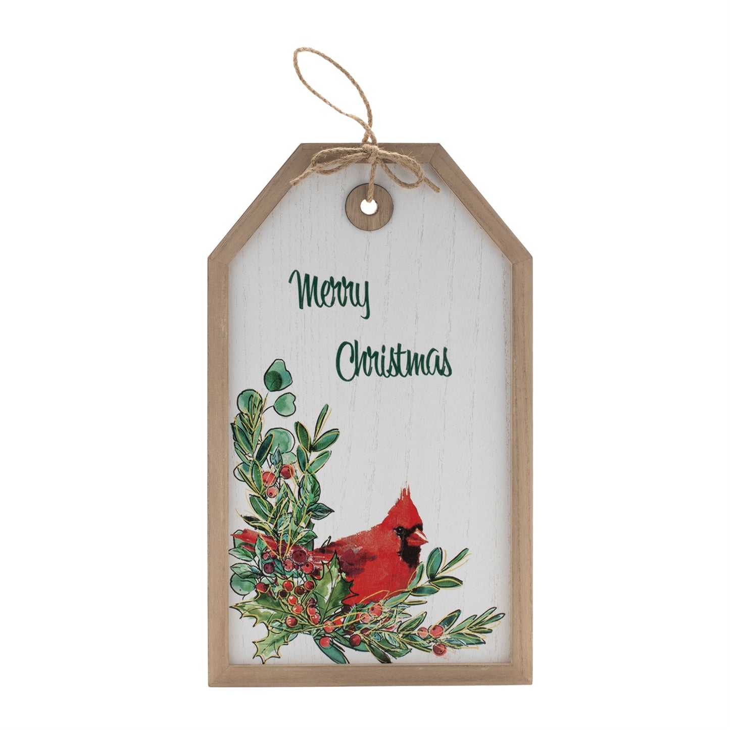 Merry Christmas Cardinal Tag