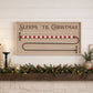 Wood Beaded Christmas Countdown 20"L