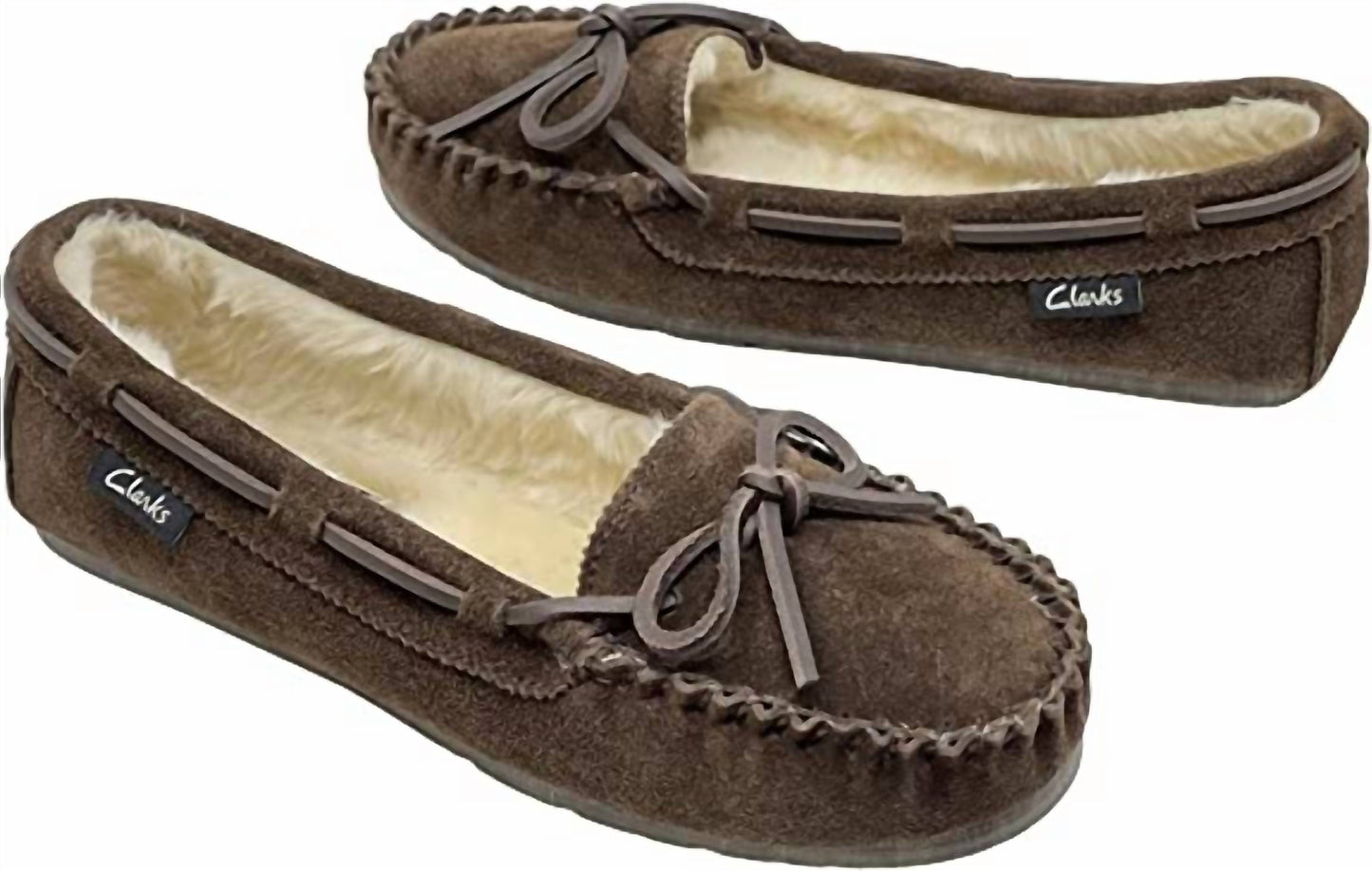 Clarks - Women's Suede Moccasin Slipper