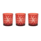 Glass Snowflake Votive Holder (Set of 3)