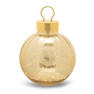 LED Mercury Glass Ornament 13"H (gold)