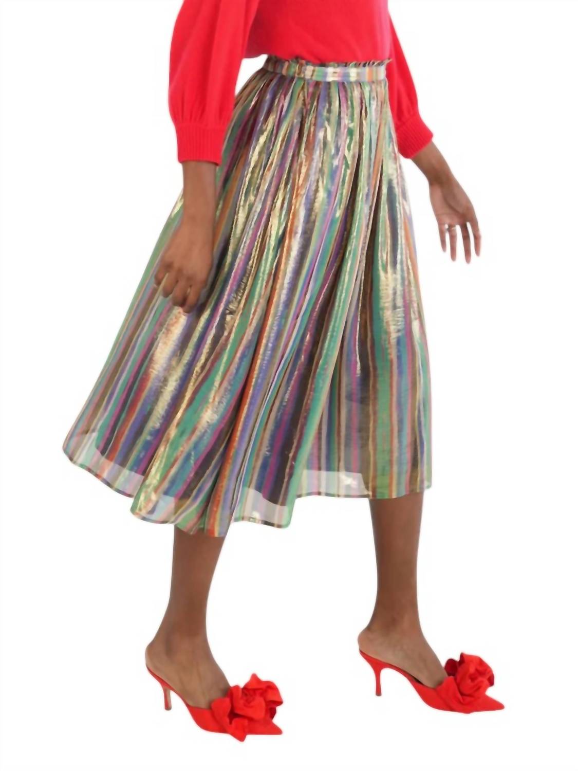 Emily Mccarthy - Pleated Midi Skirt