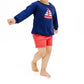 Angel Dear - Sailboat Terry Sweatshirt And Paperbag Short Set