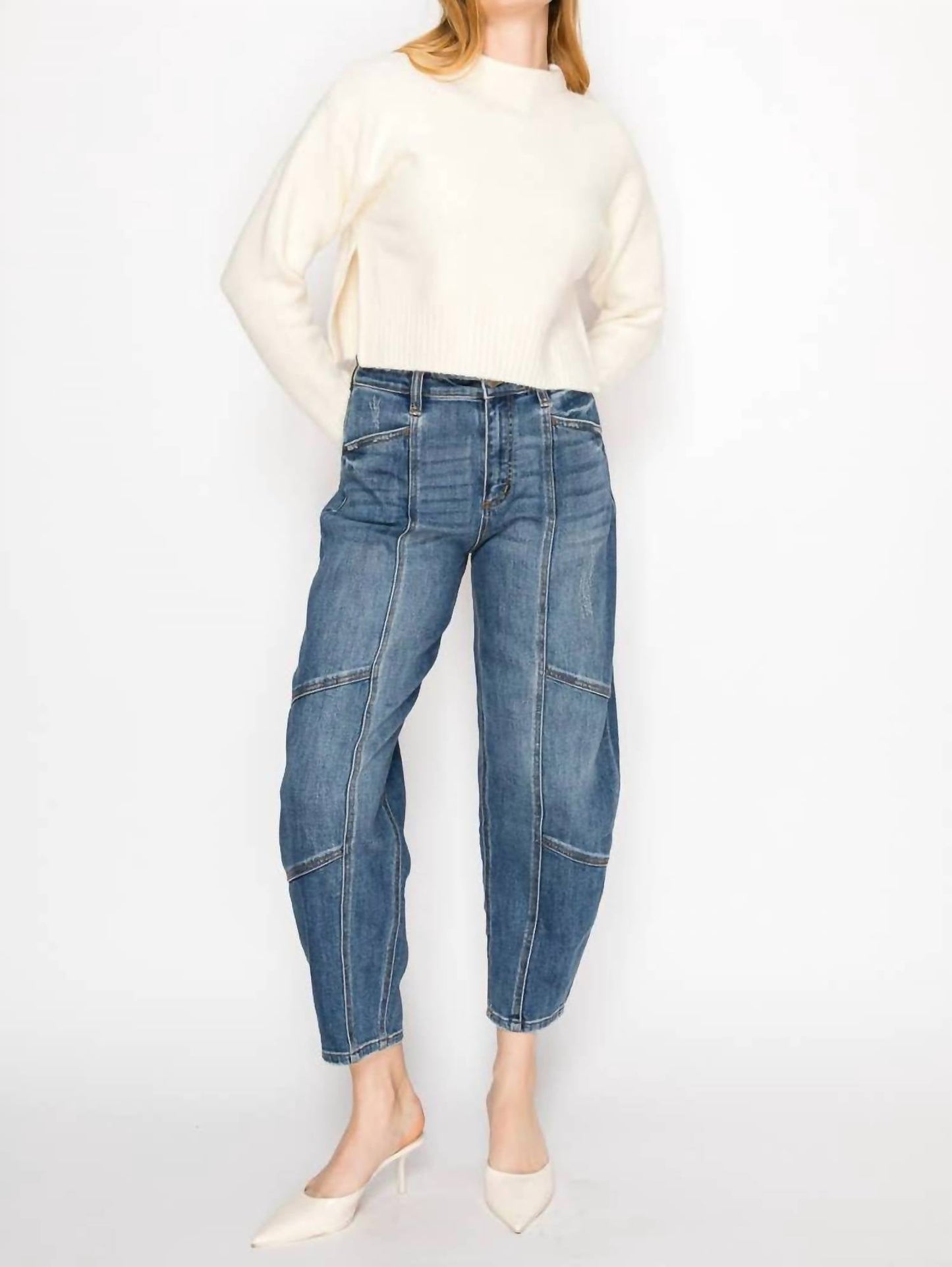 Artemis Vintage - High Rise Relaxed Barrel Jeans