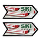 Metal Ski Lessons Sign (Set of 2)