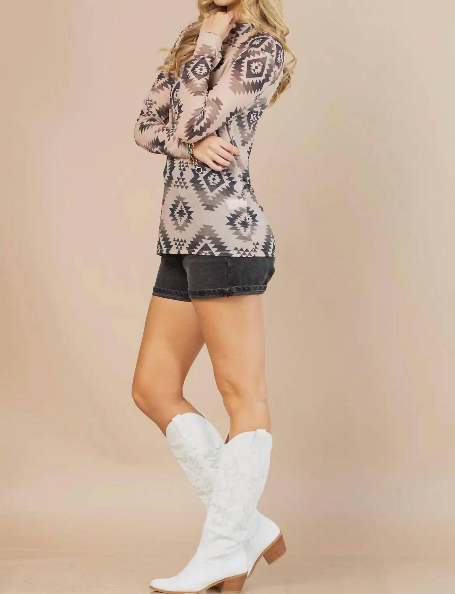 Avery Apparel - Gloria Semi Sheer Top
