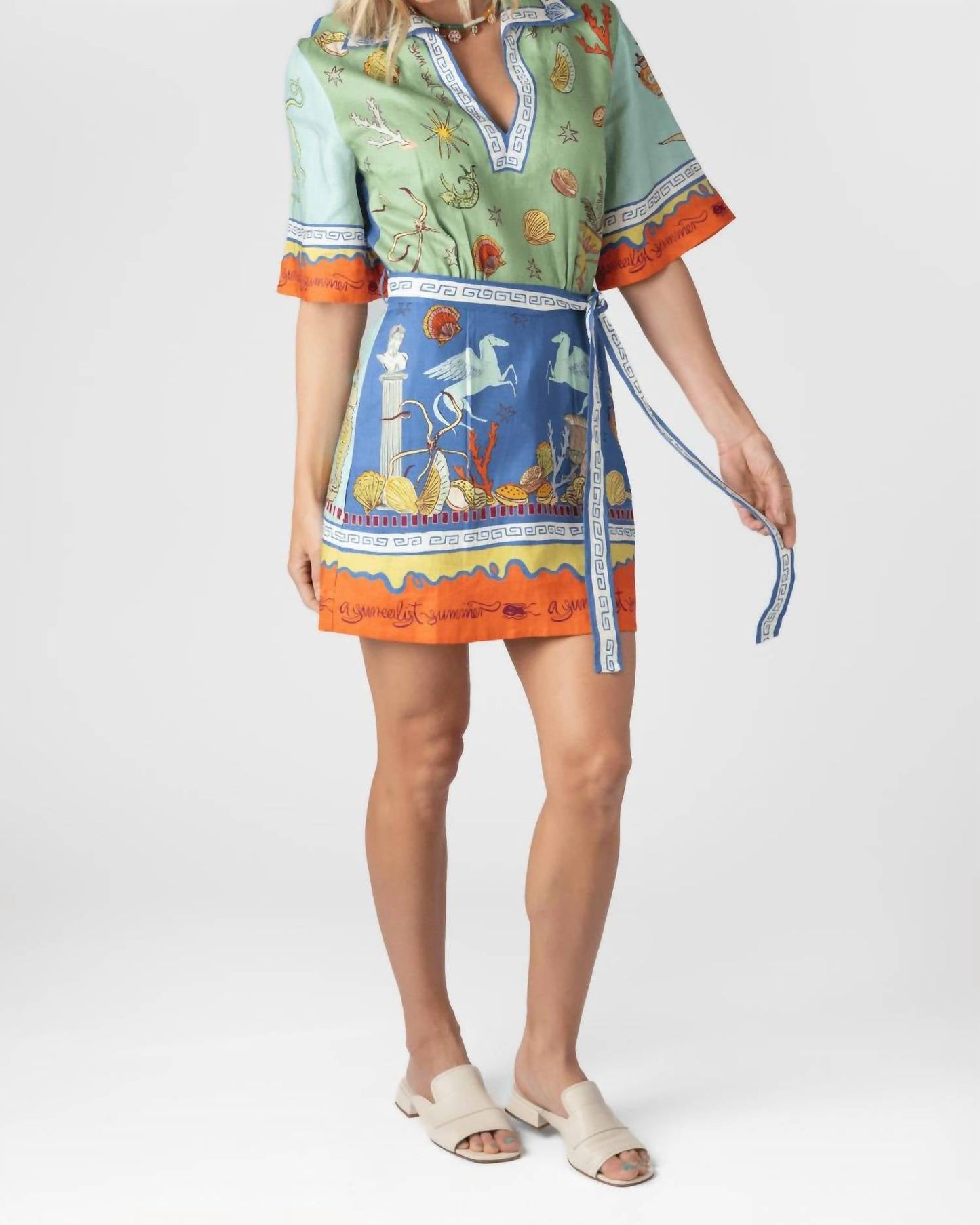 Alemais - Surrealist Summer V Mini Dress