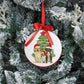 Dogs and Christmas Tree Disc Ornament (Set of 12)