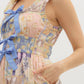 Entro - Multi-pattern Bow Detail Midi Dress
