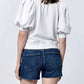 Another Love - Melina White Puff Sleeve Top