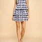 Tcec - Gingham Tiered Hem Mini Dress