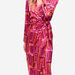 Joseph Ribkoff - Satin Geometric Print Wrap Dress