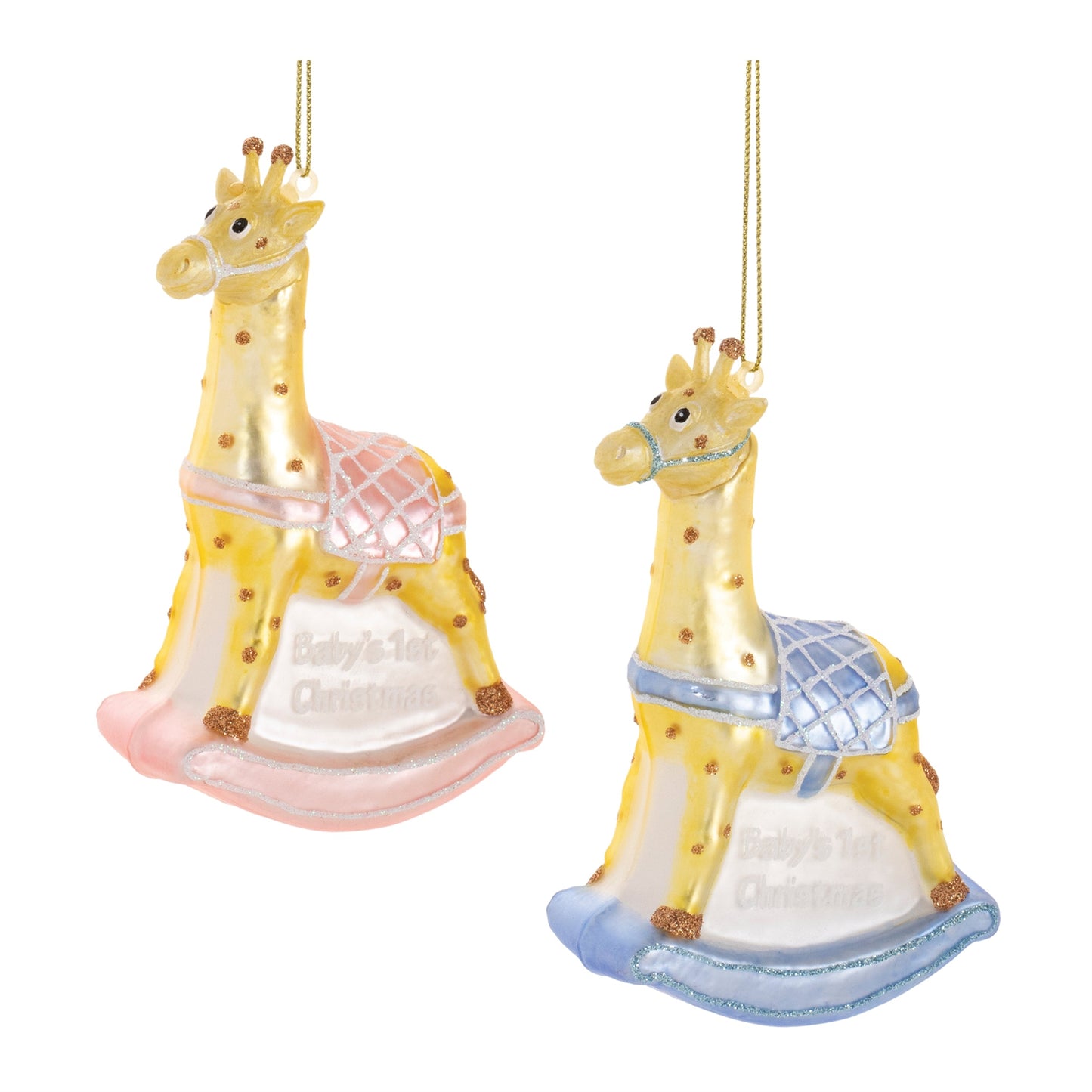 Glass baby's first christmas ornament (set of 12)