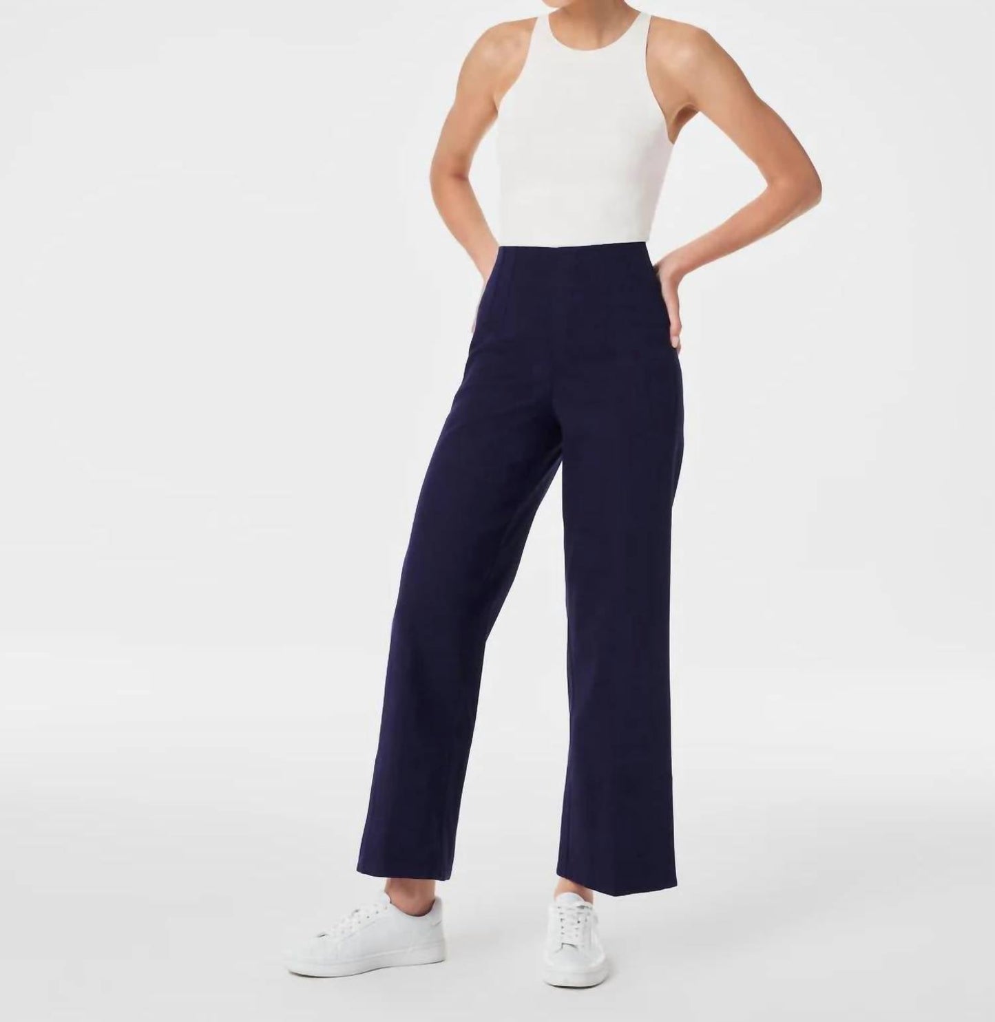 Spanx - Stretch Twill Cropped Wide-leg Pant