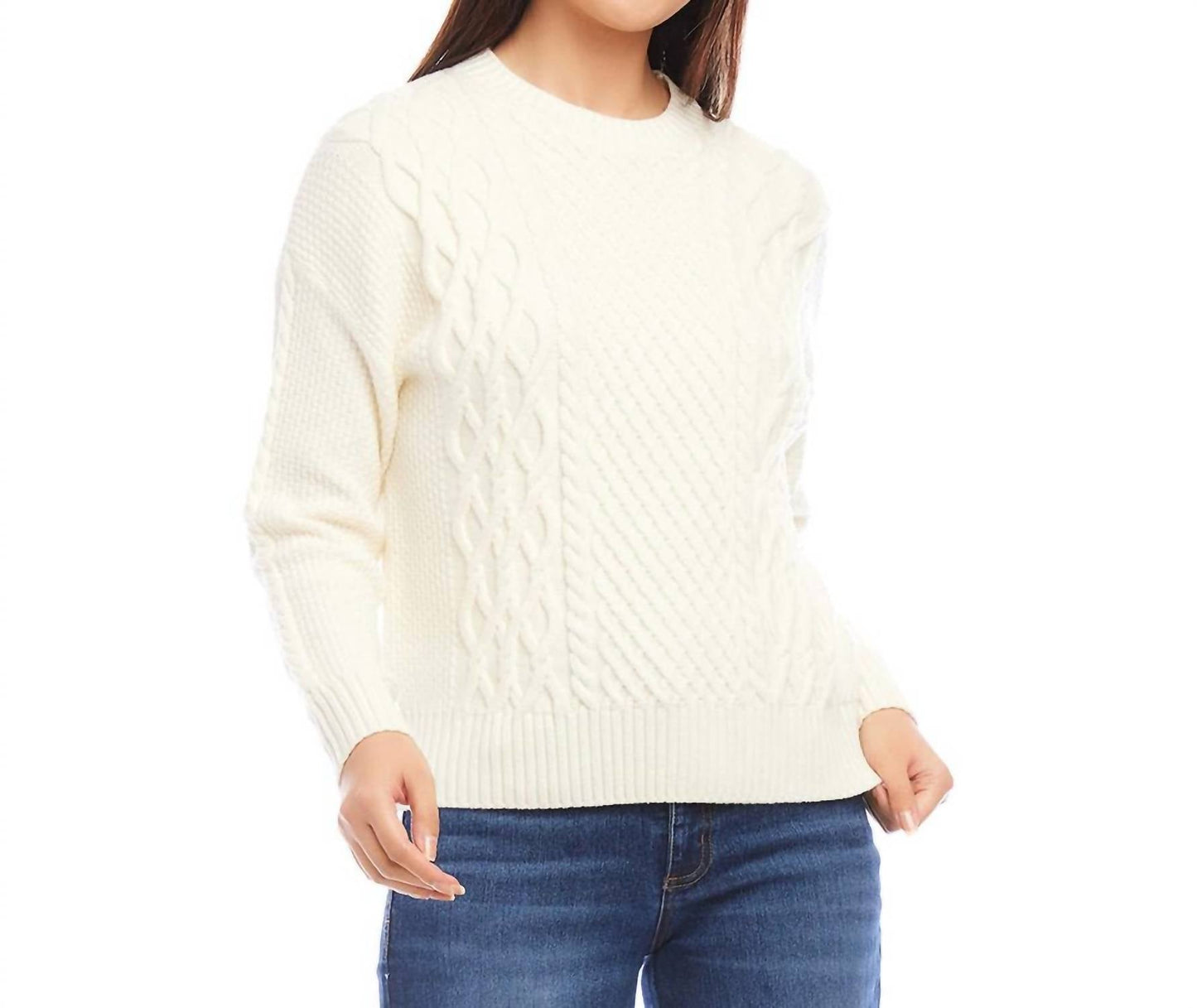 Karen Kane - Cable Knit Sweater