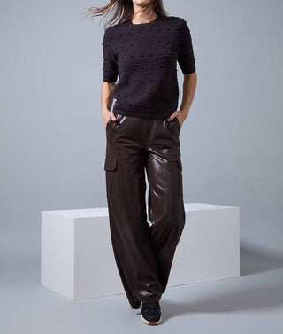 Lysse - Callie Patent Foil Vegan Suede Pants