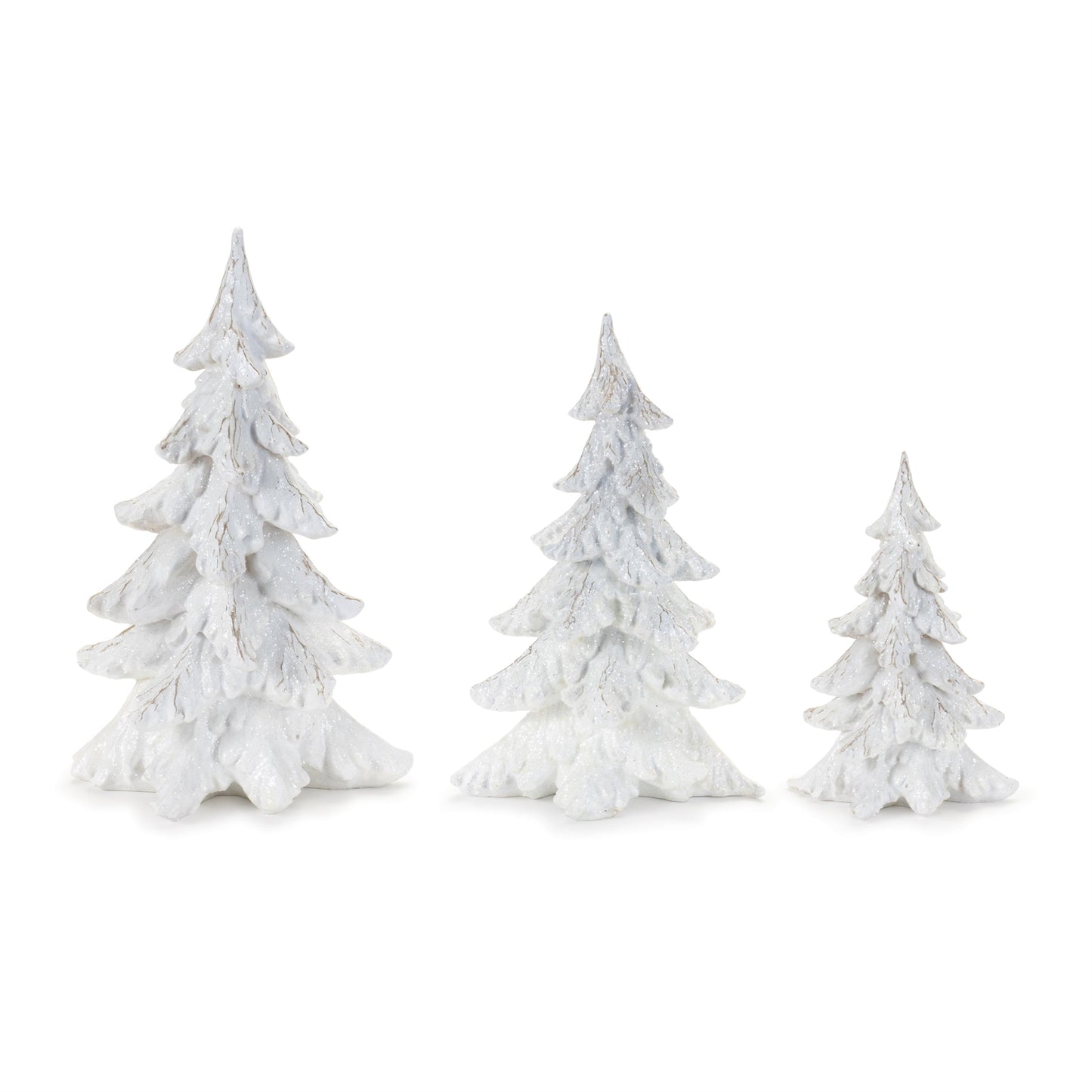 Glittered Pine Tree (Set of 3)