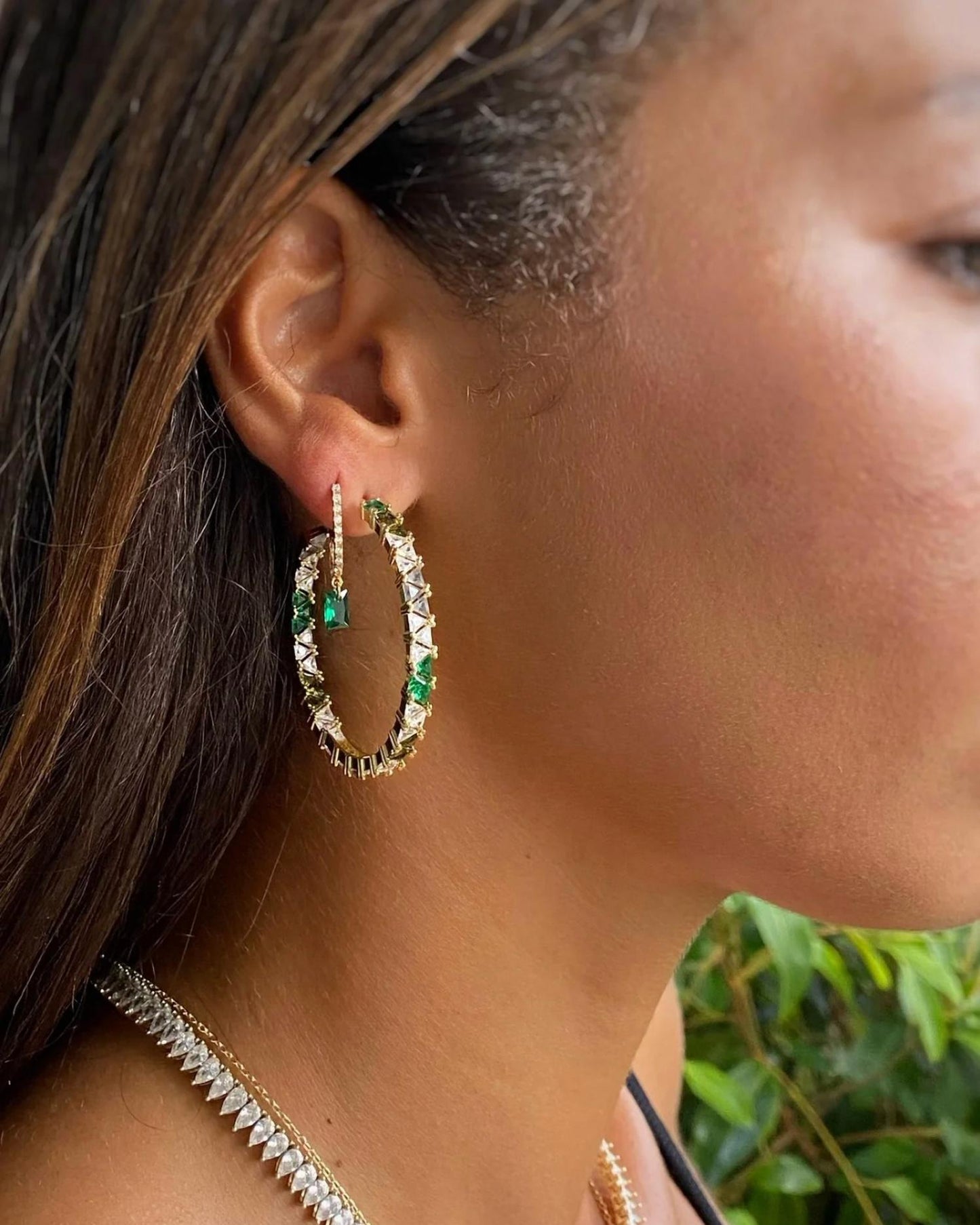 Native Gem - Women's Mare Hoops Earrings