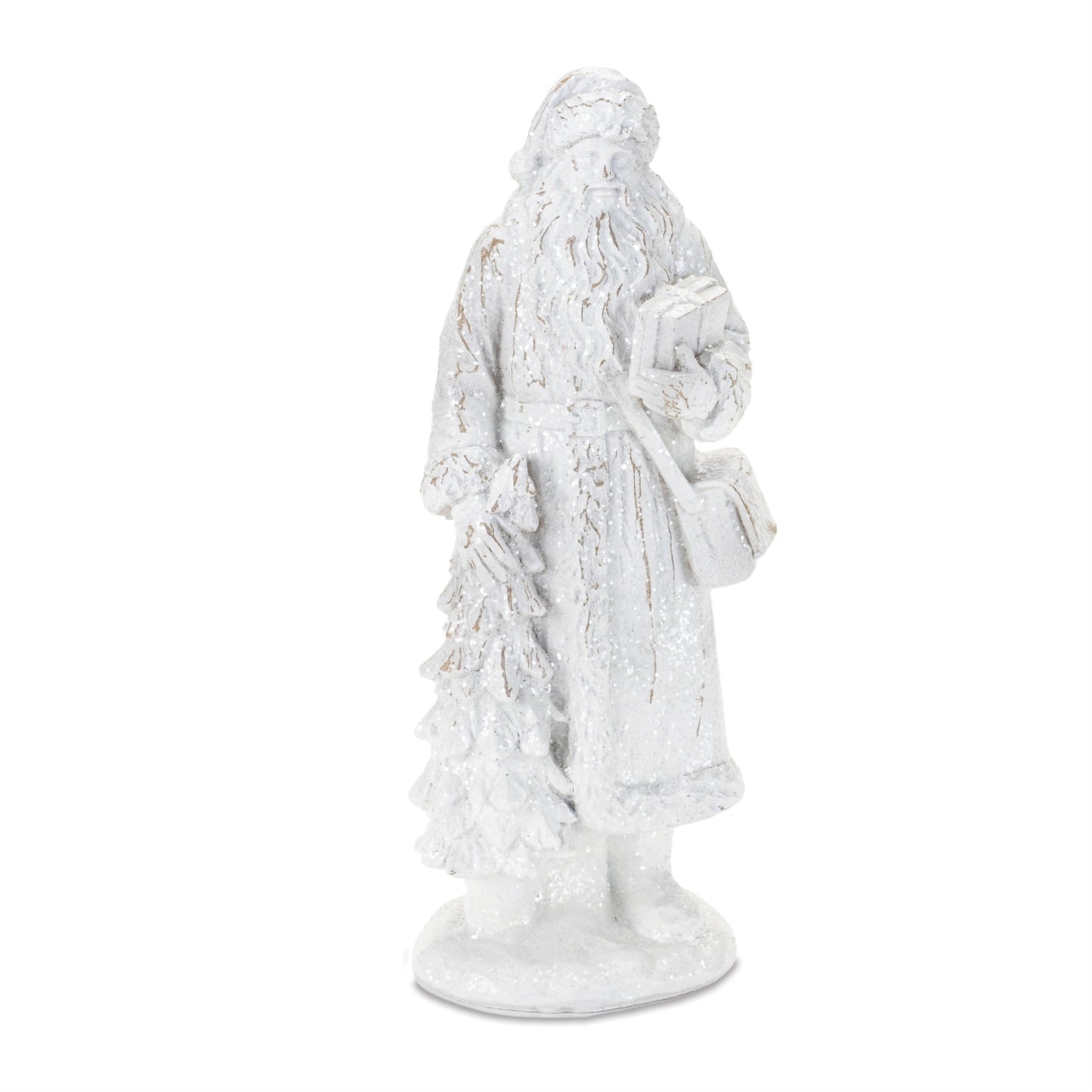 Glittered Santa Figurine (Set of 2)