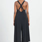 Clara Sunwoo - Cross Back Pull On Loose Flowing Soft Knit Jumpsuit