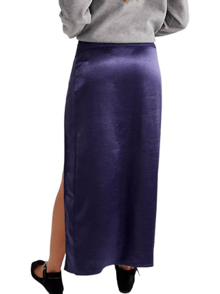 Free People - Dakota Satin Midi Skirt