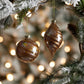Iridescent Swirl Glass Ornament (Set of 12)