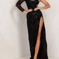 Aleta - One Shoulder Design Full Sequin Dress