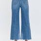 Pistola - Lana Raw Hem Ankle Wide Leg Jeans