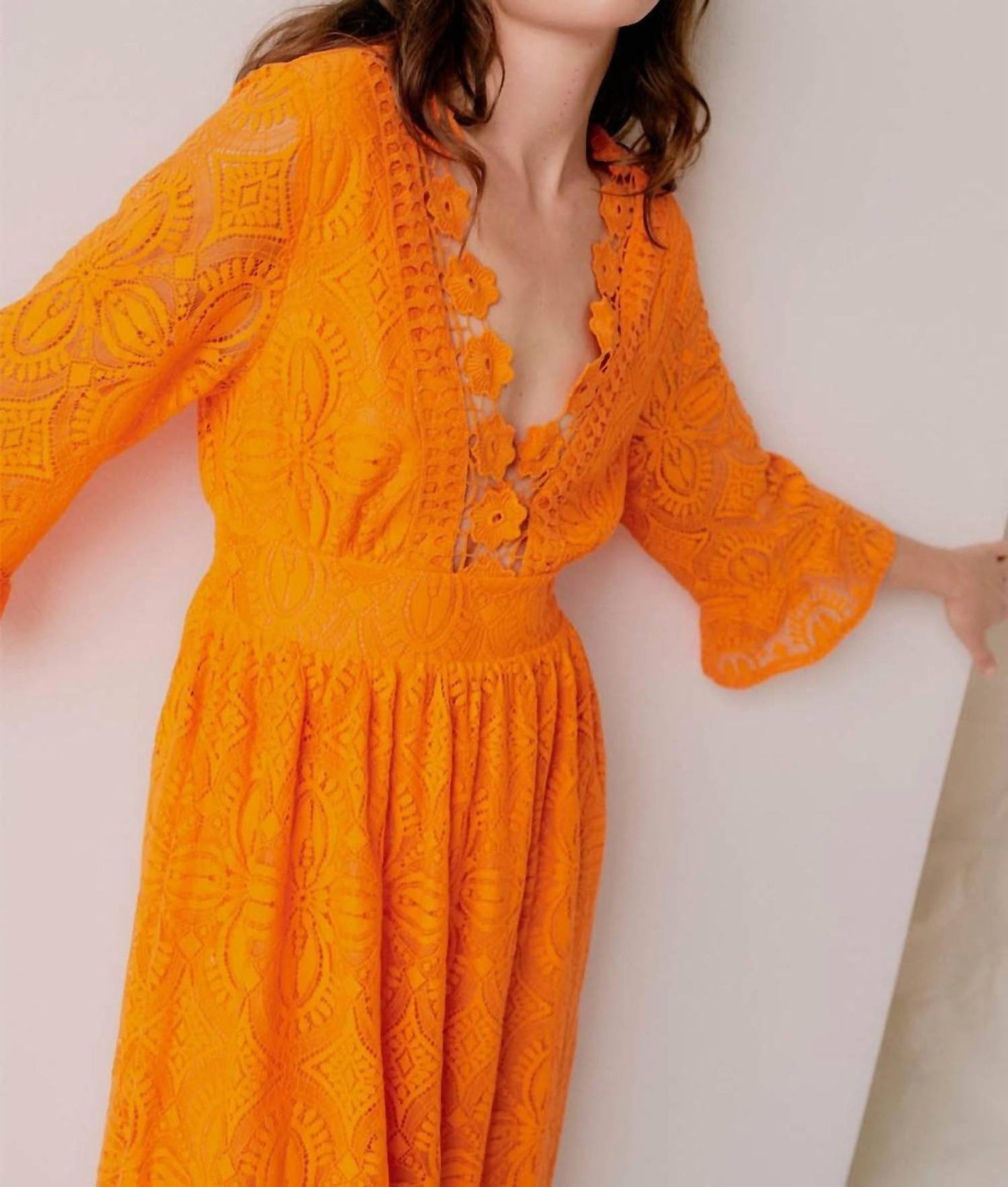 B.Young - Jali Lace Midi Dress