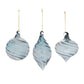 Iridescent Swirl Glass Ornament (Set of 12)