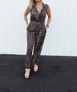 Dress Forum - Untamed Sleeveless Shirt Jumpsuit