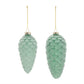 Frosted Glass Pinecone Ornament (Set of 6)
