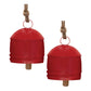 Rustic Metal Bell Ornament (Set - 2)